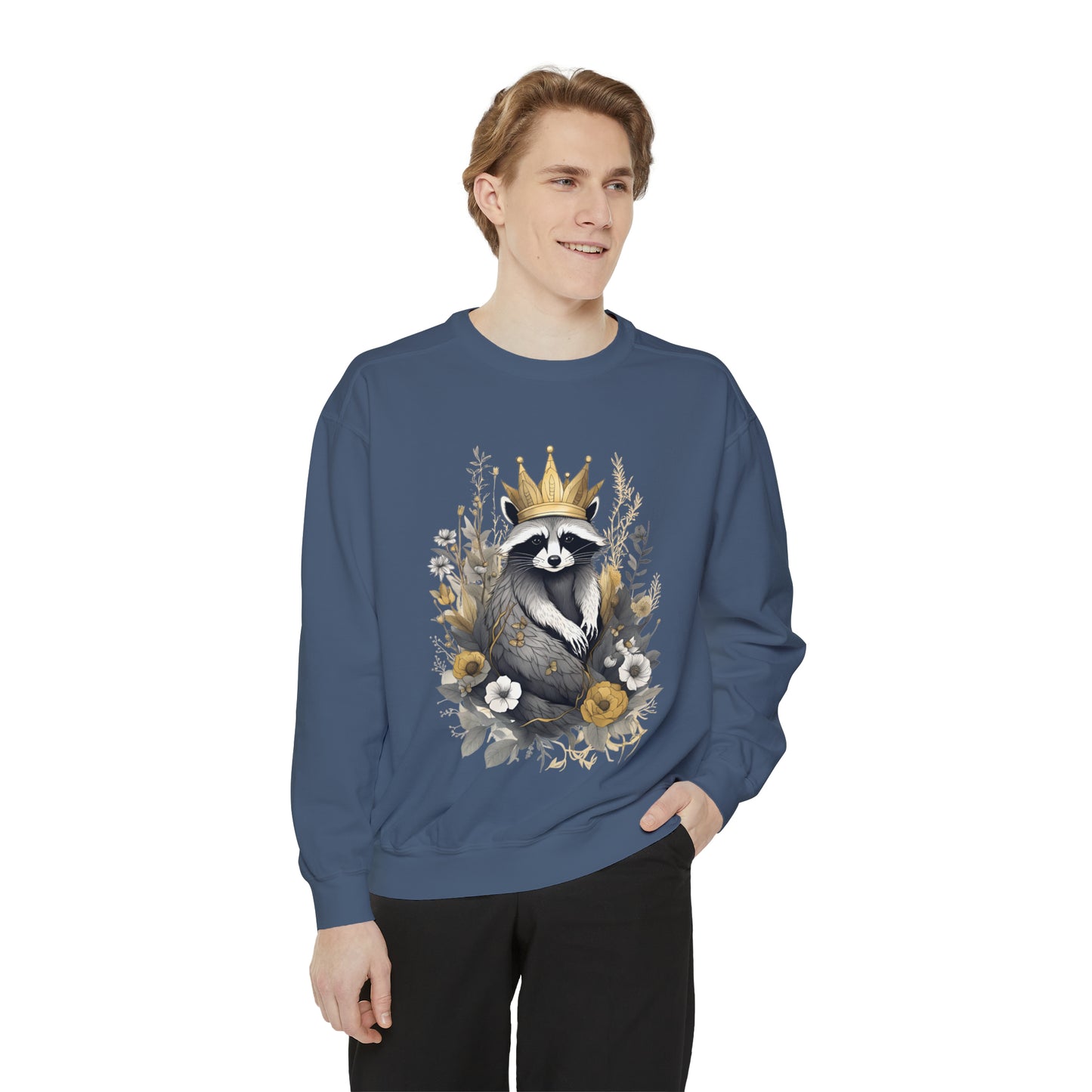 Royal Raccoon Unisex Garment-Dyed Sweatshirt