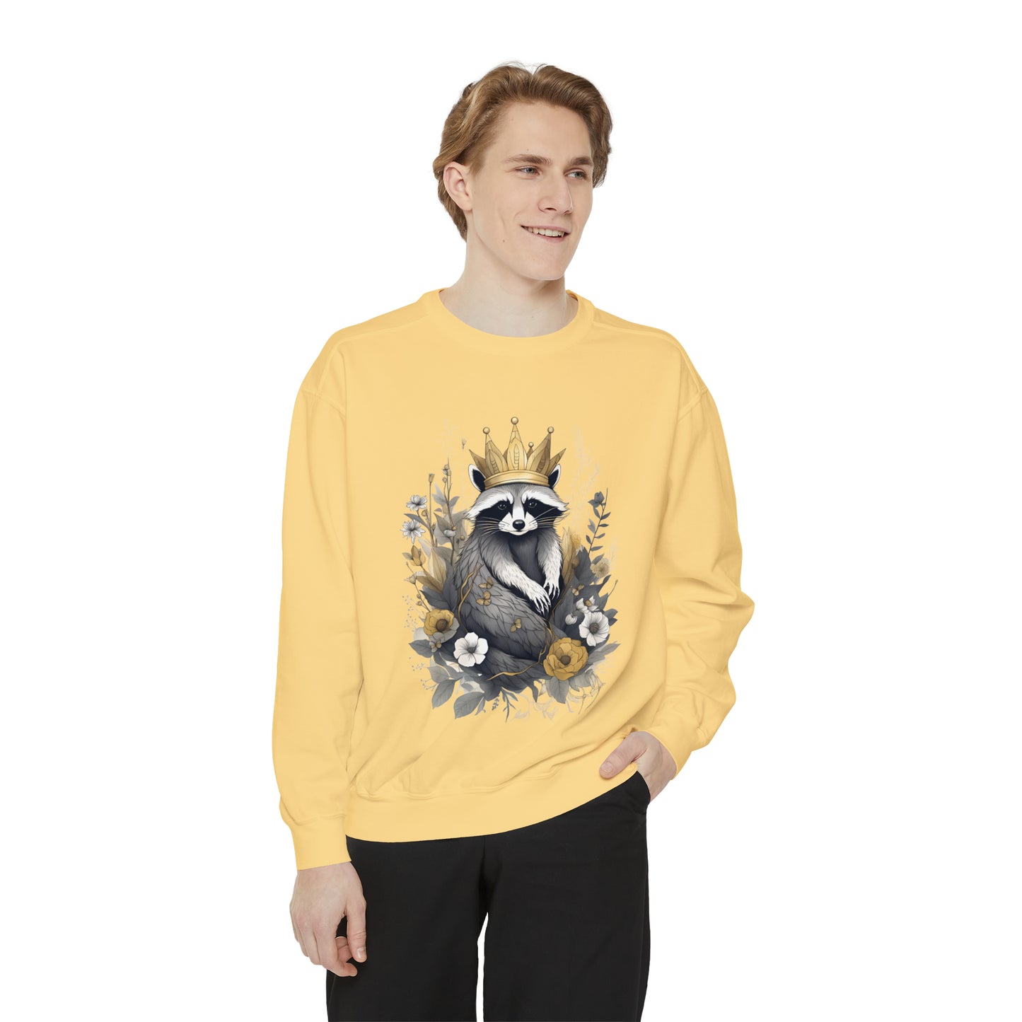 Royal Raccoon Unisex Garment-Dyed Sweatshirt