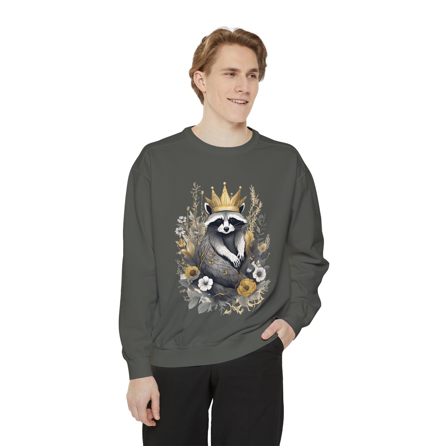 Royal Raccoon Unisex Garment-Dyed Sweatshirt