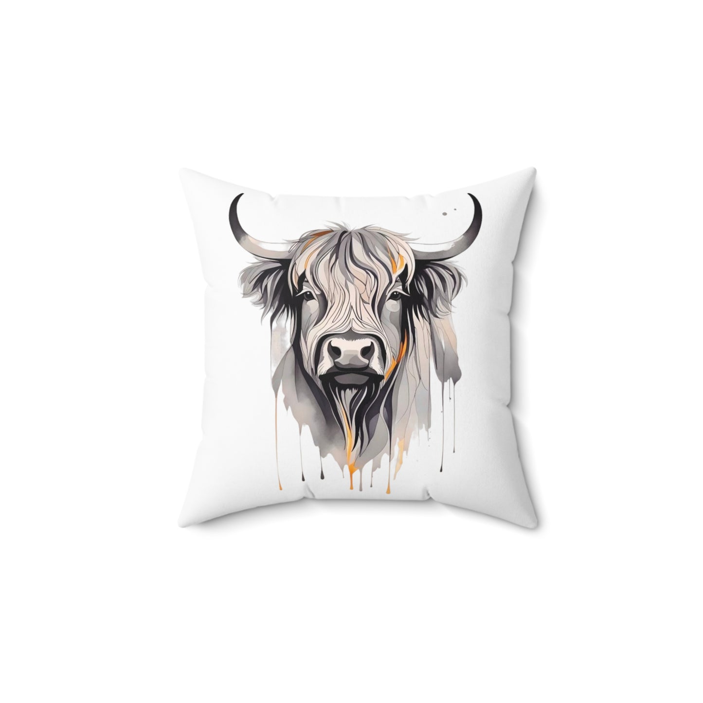 Highland Cow Spun Polyester Square Pillow