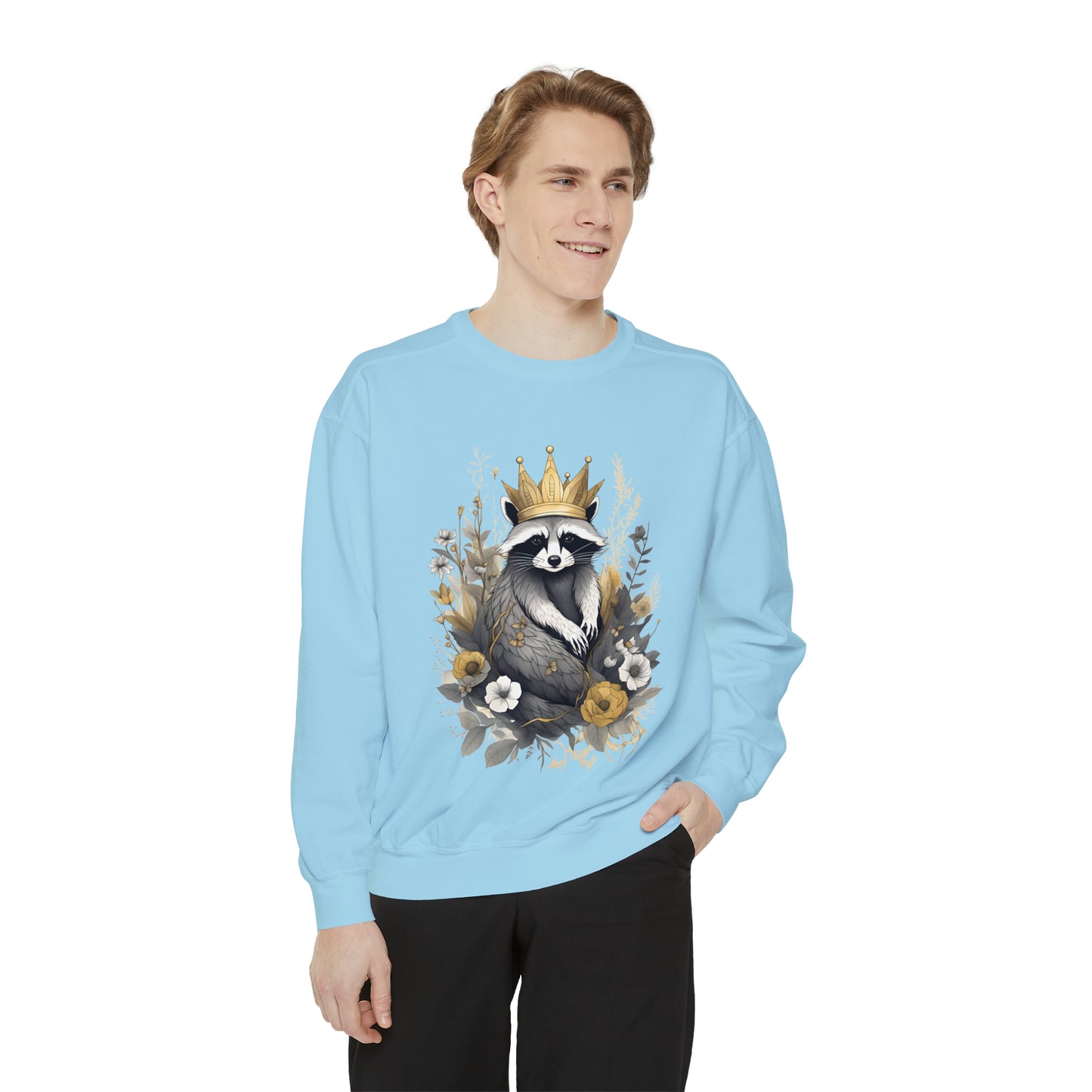 Royal Raccoon Unisex Garment-Dyed Sweatshirt