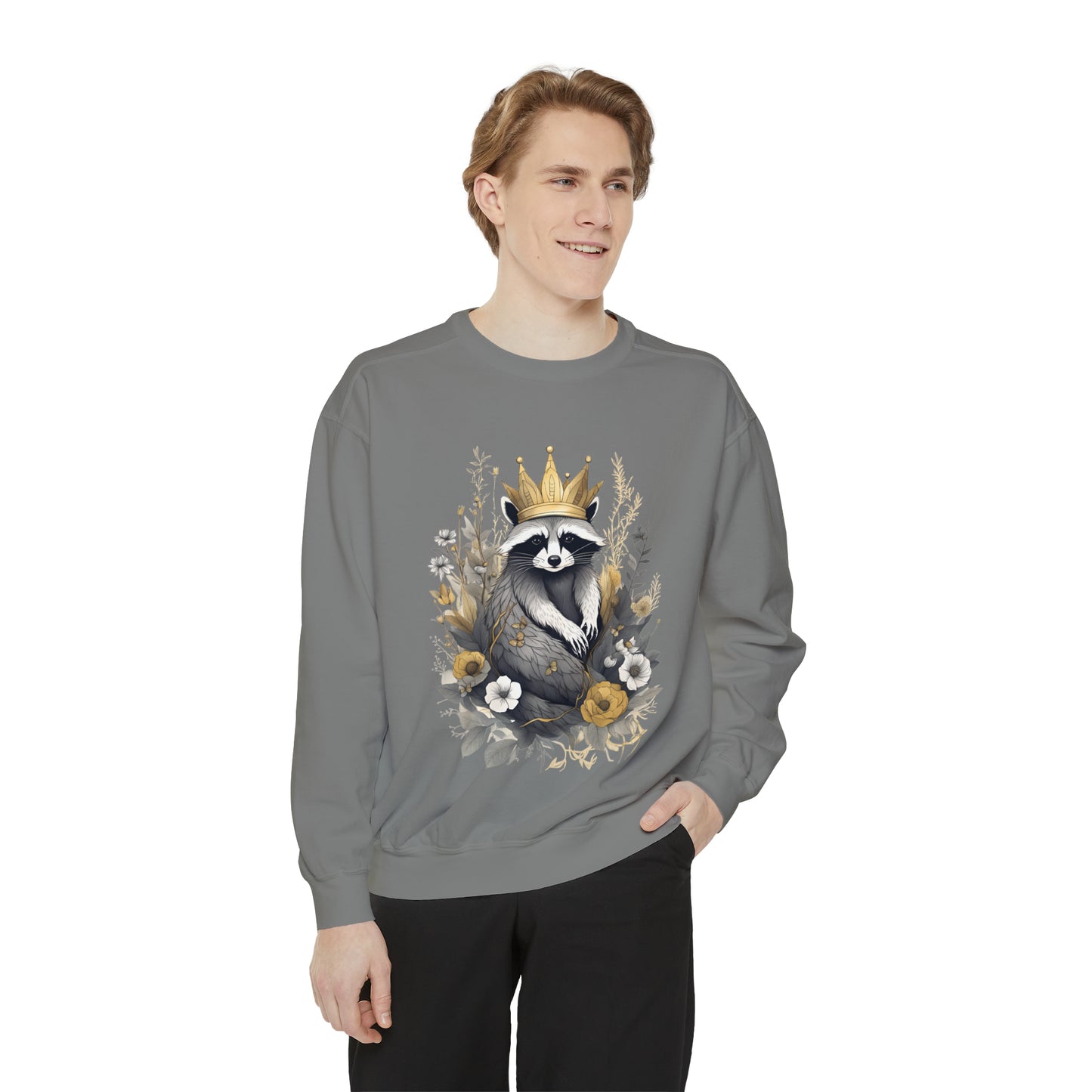 Royal Raccoon Unisex Garment-Dyed Sweatshirt