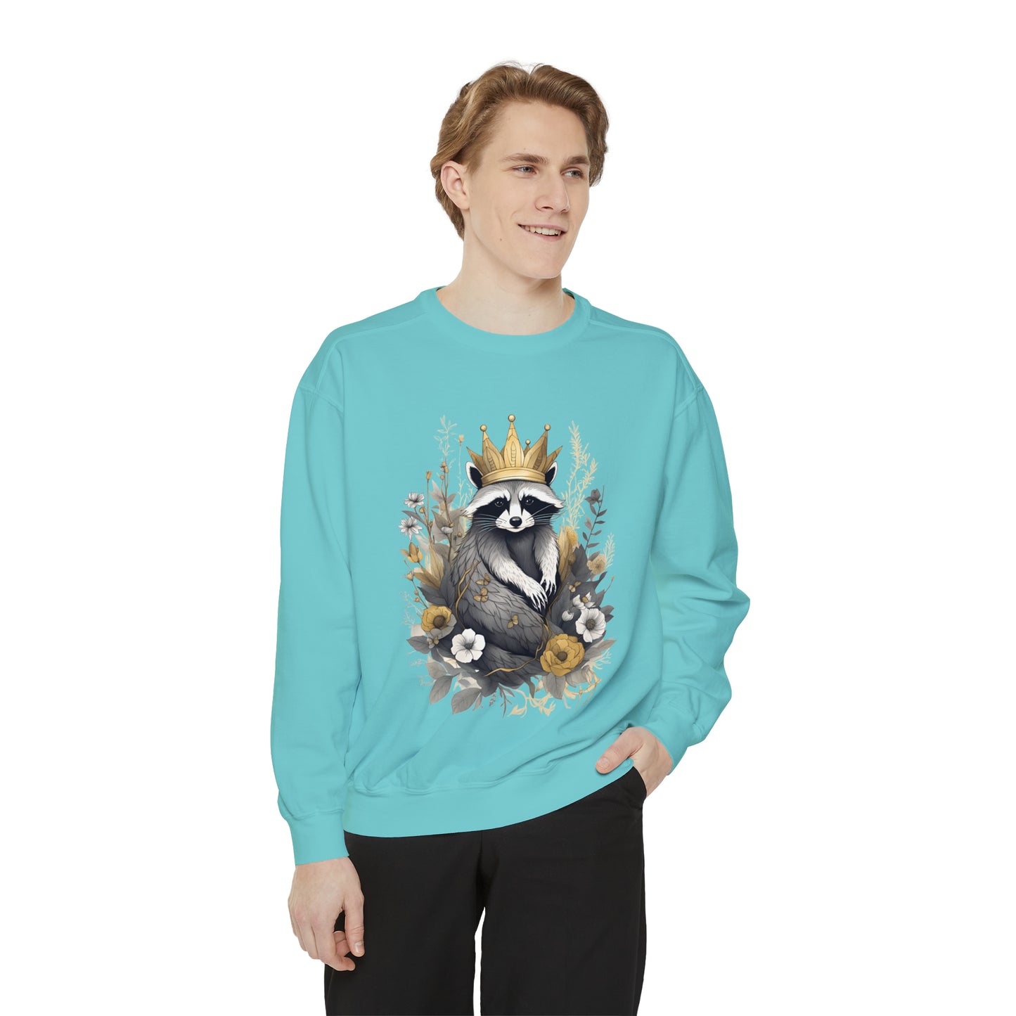 Royal Raccoon Unisex Garment-Dyed Sweatshirt