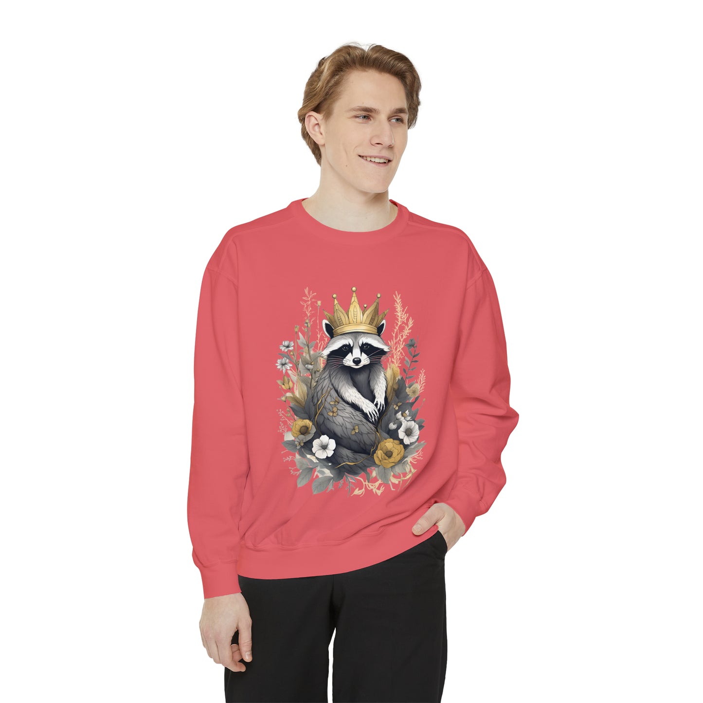 Royal Raccoon Unisex Garment-Dyed Sweatshirt