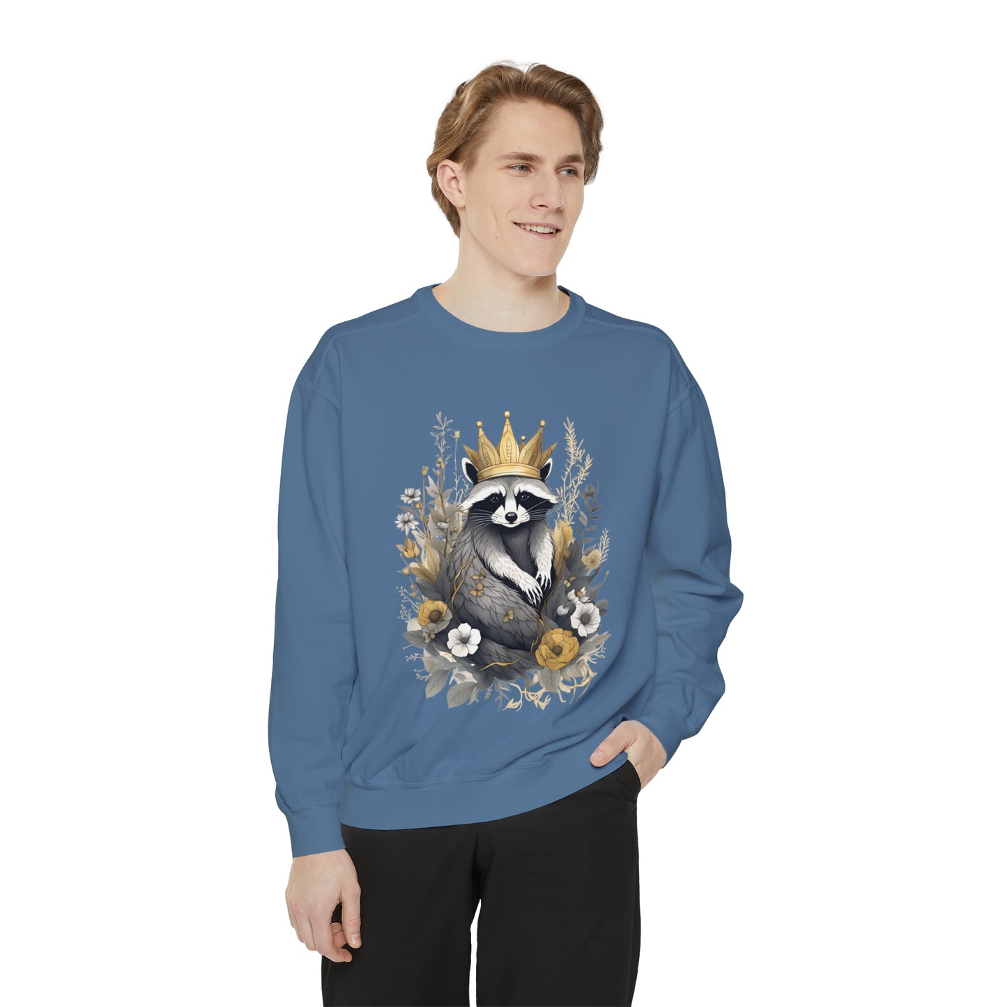 Royal Raccoon Unisex Garment-Dyed Sweatshirt