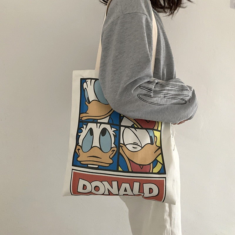 Single-Shoulder Canvas Tote Bag