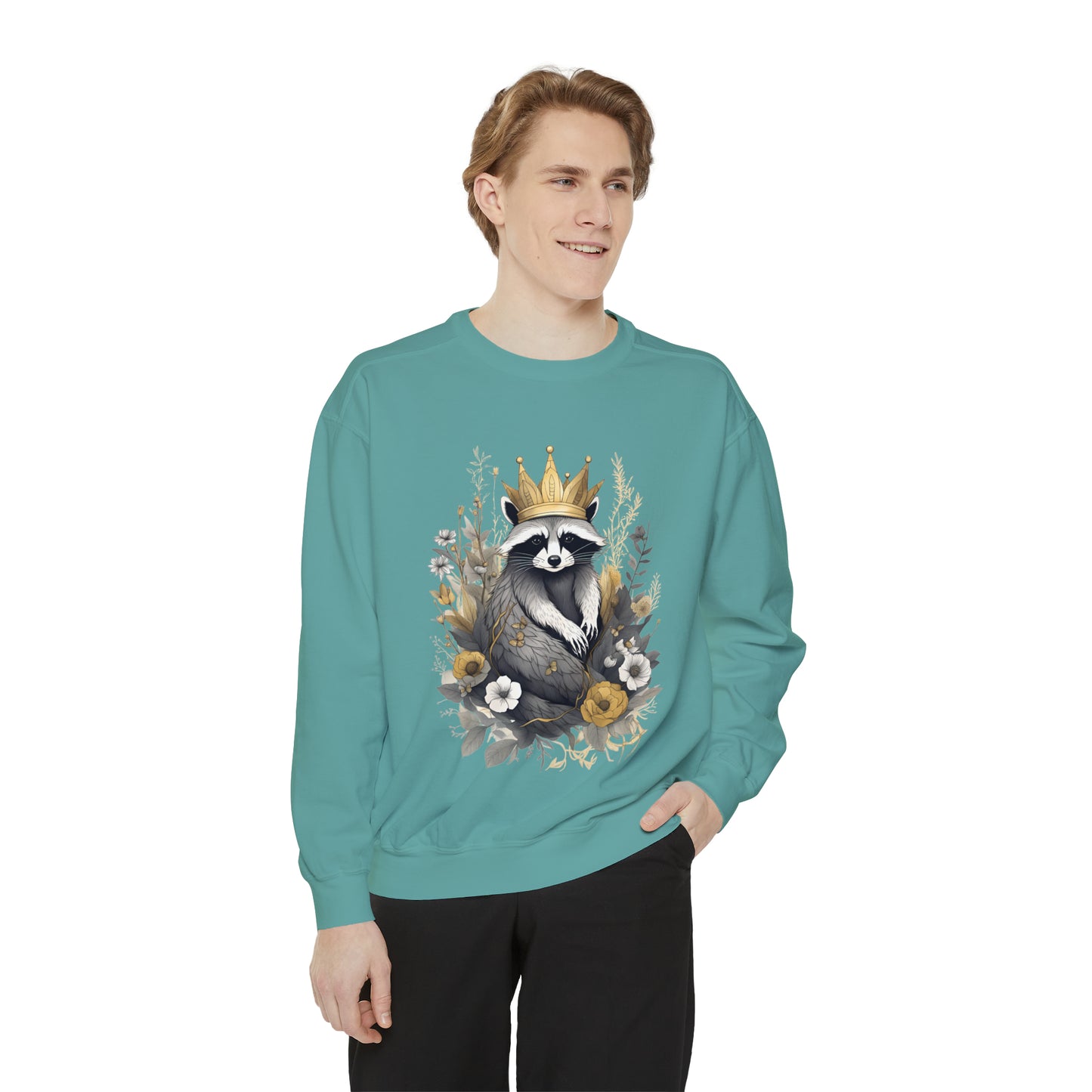 Royal Raccoon Unisex Garment-Dyed Sweatshirt