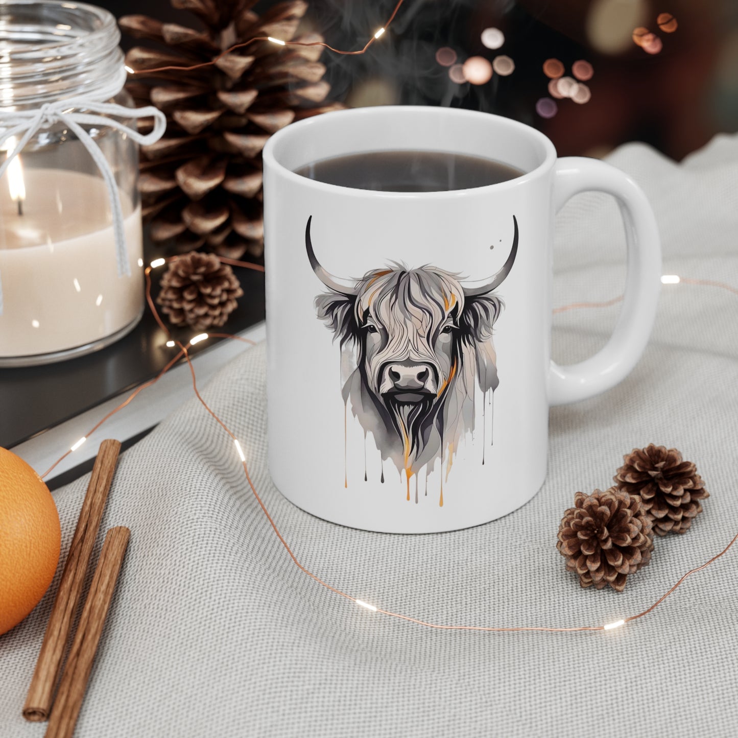 Highland Cow Ceramic Mug 11oz