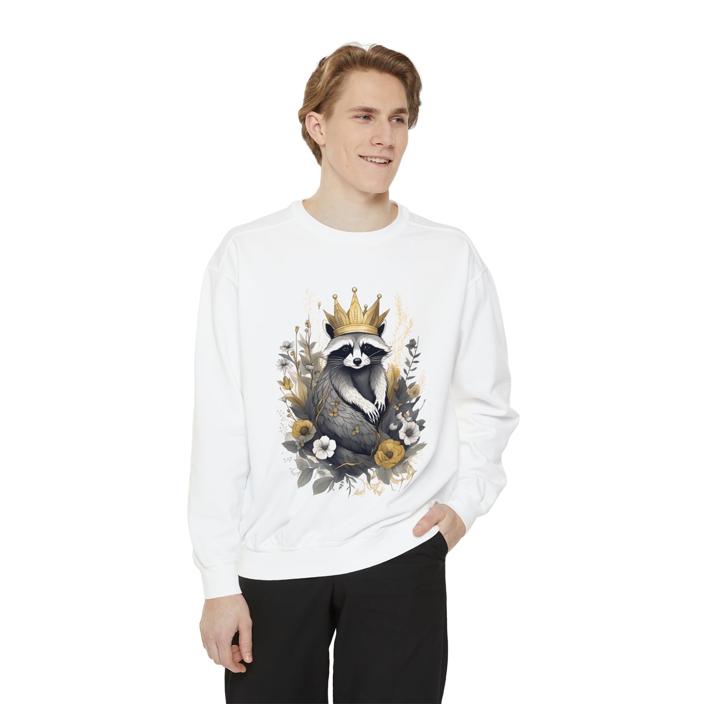 Royal Raccoon Unisex Garment-Dyed Sweatshirt