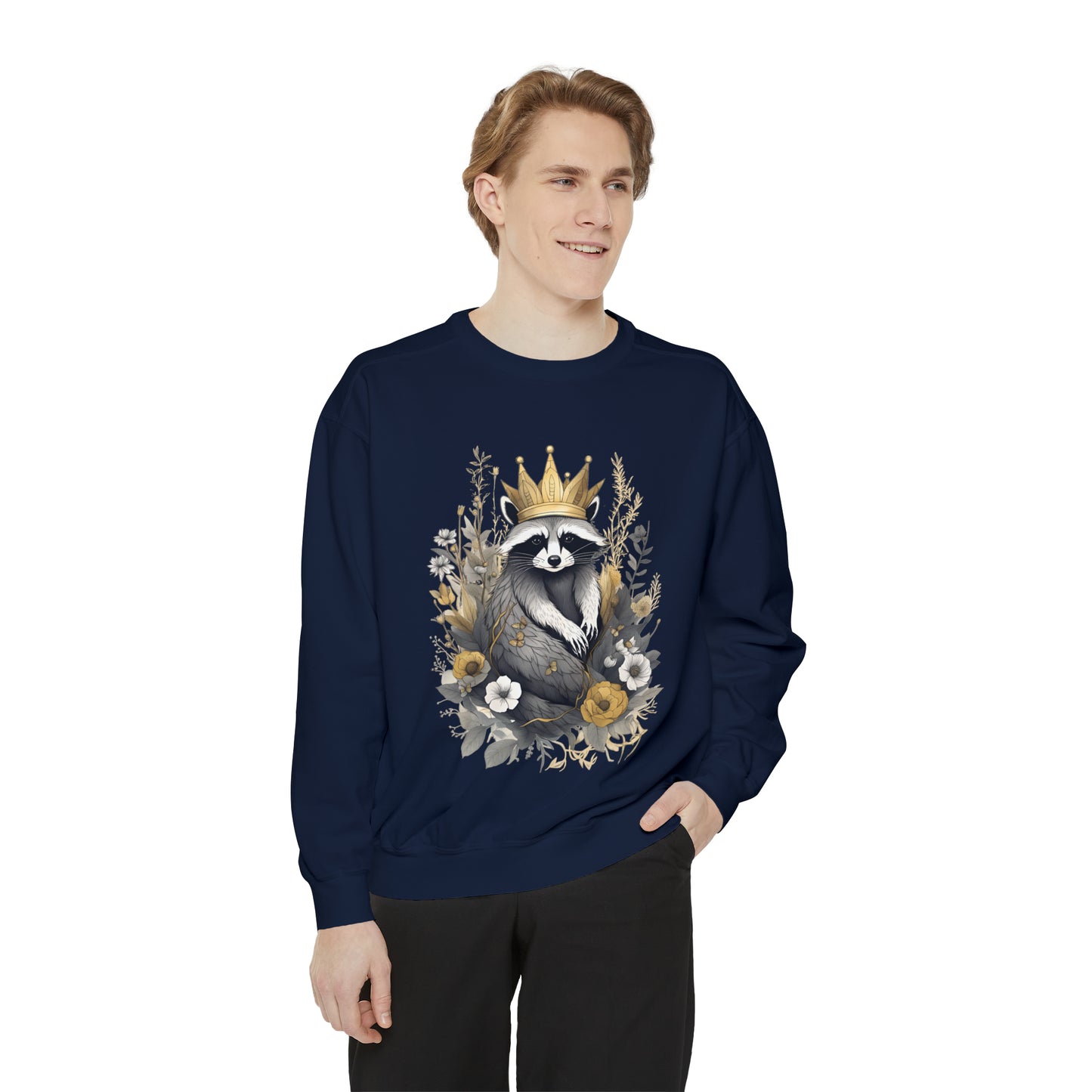 Royal Raccoon Unisex Garment-Dyed Sweatshirt