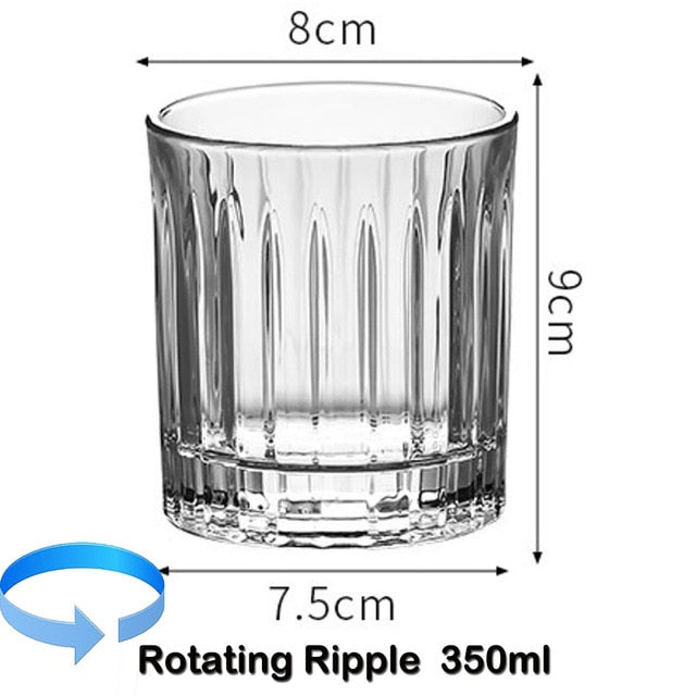 Old Fashioned Rotating Whiskey Glass