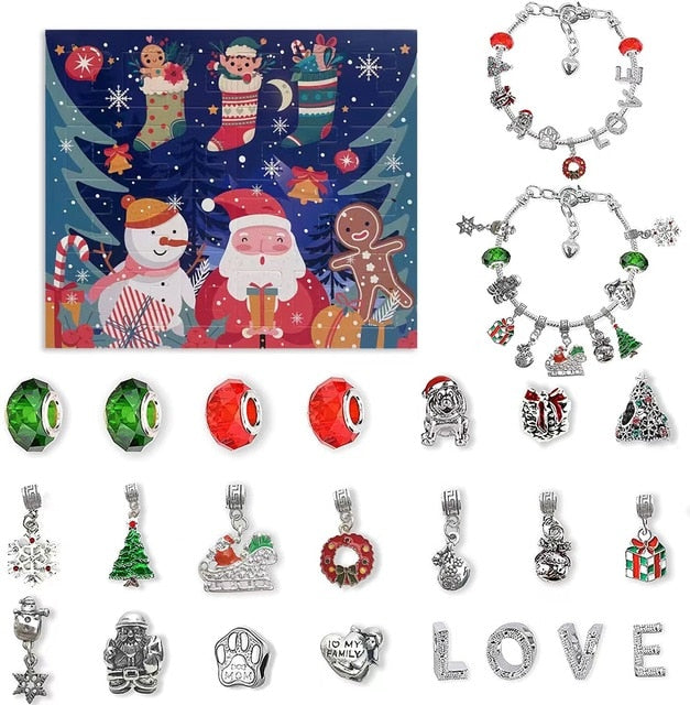 Christmas Countdown Calendar Bracelets