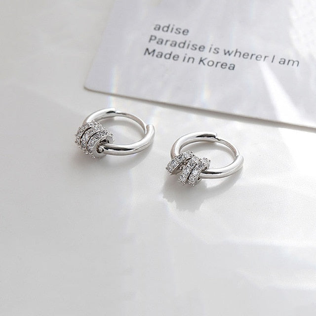 Stainless Steel Minimalist Huggie Hoop Earrings