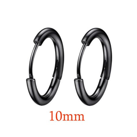 Stainless Steel Minimalist Huggie Hoop Earrings